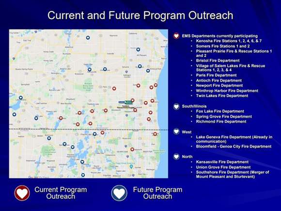 Outreach program map