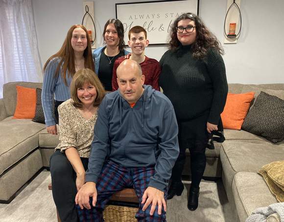 Tom Conforti, pictured with his family, was only 44 when he was diagnosed with Parkinson’s Disease. Thanks to Froedtert South’s Neurological Rehabilitation Clinic he can receive all of his treatment within two miles of his home.
