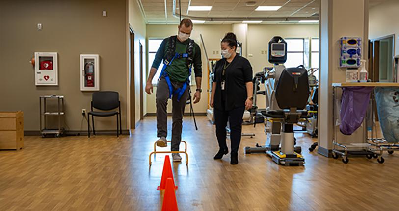 Rehabilitation Services with patient