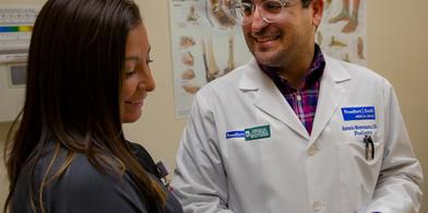 Podiatry Services doctor with patient